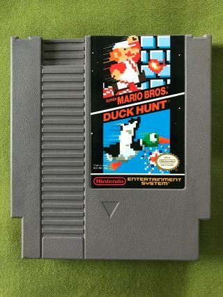 Vintage 1988 Nes Nintendo Mario Bros.  Duck Hunt Game Cartridge 80s