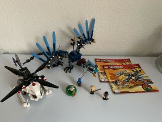 Lego 2521 Ninjago Lightning Dragon Battle,  100 Complete,  Minifigures,  Manuals