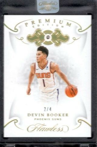2018 - 19 Flawless Premium Edition Devin Booker Diamond 2/4 Phoenix Suns