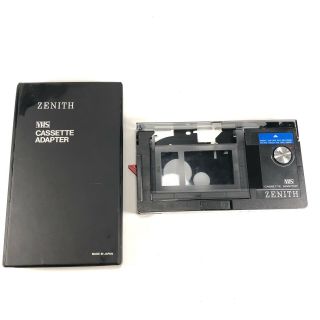 Vintage Zenith Vhs - C Cassette Adapter Vac414 Made In Japan With Case (vcr)