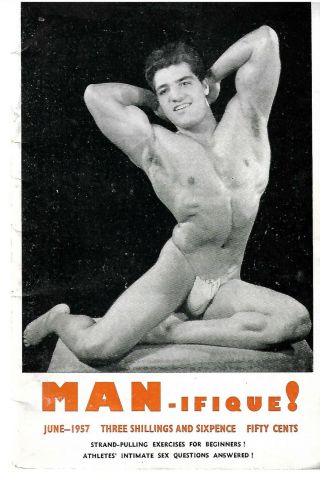 Man - Ifique June 1957,  5 Rare / Gay Interest,  Vintage,  Beefcake,  Physique