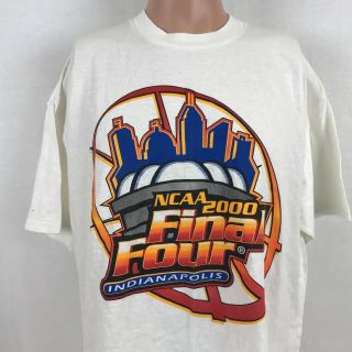Vintage Ncaa 2000 Final Four Basketball Tournament T - Shirt Xl March Madness