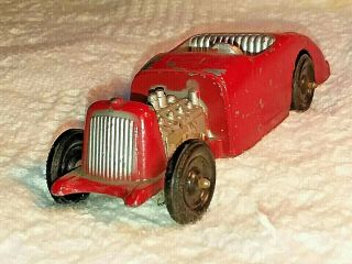 Vintage 1959 Tootsietoy Ford V - 8 Hotrod 6 " With Tow Hook