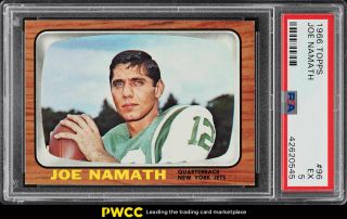 1966 Topps Football Joe Namath 96 Psa 5 Ex (pwcc)