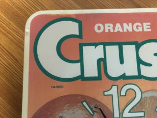 Vintage Orange Crush Soda Drink Neon Light Clock Sign 2