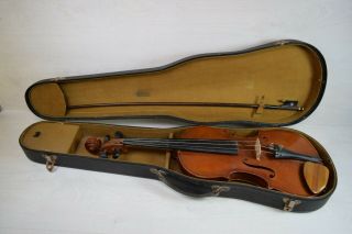 Antique Collectible Czech Professional Full Size Violin Maybe Stradivarius Boxed