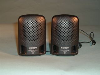 Vintage Sony Walkman Srs - P3 Stereo Speaker System Black
