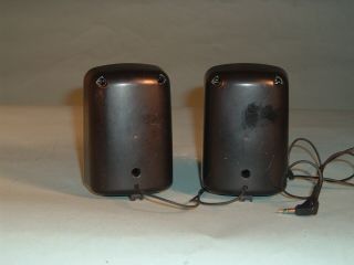 Vintage Sony Walkman SRS - P3 Stereo Speaker System Black 2