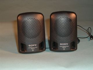 Vintage Sony Walkman SRS - P3 Stereo Speaker System Black 3