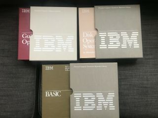 3 Books Ibm Pc Computer Reference Book Set Basic Dos Guide To Operations