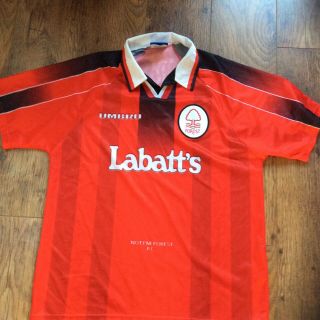 Nottingham Forest Rare Vintage 1990s Umbro Football Shirt Xl Foc Postage Uk