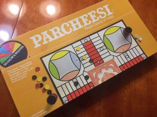 Vintage 1982 Parcheesi Board Game Selchow And Righter Royal Game India Complete