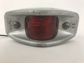 Vintage Steel Base Napa 53 Red Marker Light Dz 77 - 537 Sae Pc67
