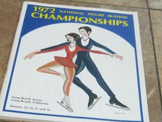 1972 National Figure Skating Championships.  Long Beach,  California.  Program