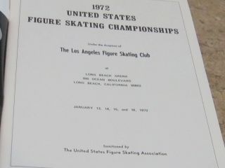 1972 NATIONAL FIGURE SKATING CHAMPIONSHIPS.  Long Beach,  California.  program 2