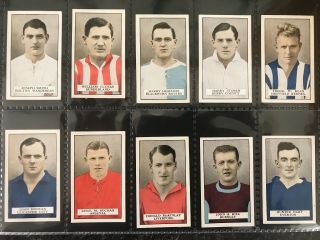 Gallaher Famous Footballers (brown Back) 1926 Full Set