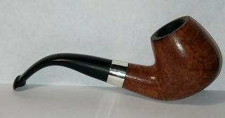Vintage Peterson ' s Deluxe Estate Pipe with Sterling Silver Band 2