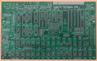 Superfo Harlequin 128 Issue 3g Pcb Zx Spectrum 48k,  128k,  2a Clone Version