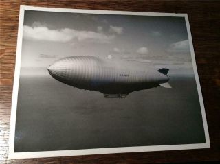 Vintage Wwii Goodyear Corp.  U S Navy Zpg - 2 Airship Blimp 8 X 10 Photograph 2 Nr