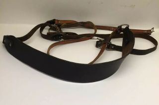 Vintage Leather Harness Strap For Fishing Creel Strap Only