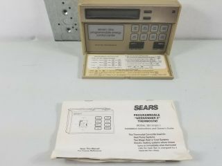 Vintage Sears Programmable Weekender Ll Thermostat