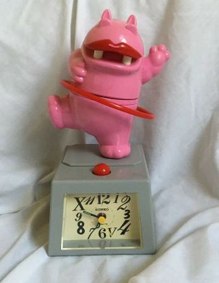 Sunko Hula Hoop Dancing Hippo Alarm Clock Vintage Hippopotamus Gift