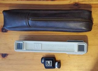 Vintage Rangematic Distance Finder And Translator W/ Leather Case