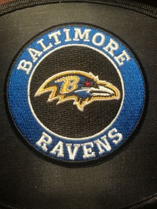 Baltimore Ravens Vintage Rare Embroidered Iron On Patch 3” X 3”