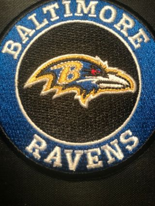 Baltimore Ravens Vintage Rare Embroidered Iron On Patch 3” X 3” 3