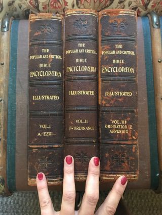 The Popular And Critical Bible Encyclopedia,  Volumes 1 - 3 Set,  Antique 1903 Books