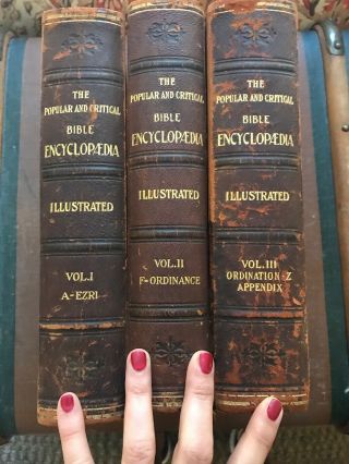 The Popular and Critical Bible Encyclopedia,  Volumes 1 - 3 Set,  Antique 1903 Books 2