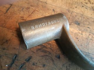 Vintage ARMSTRONG No.  14 MACHINE CRANK mill lathe drill press Bridgeport 3