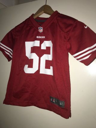 Nike Sf 49ers Patrick Willis Jersey Youth L On Field Pro Team Edition Red