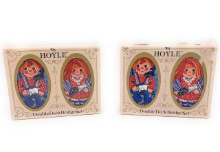 Vintage Raggedy Ann & Andy Playing Card Decks - Hoyle 3451 - Stancraft Products