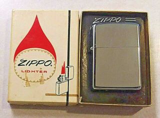 1967 Zippo No.  250 High Polish Vietnam Era Lighter W/box - Never Fired
