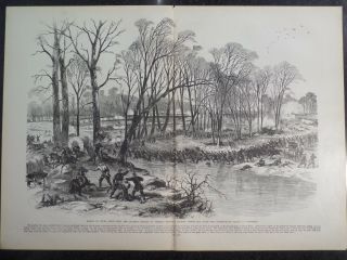 Battle Of Stone River Murfreesborough Tennessee Civil War Frank Leslie 