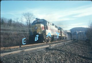 Erie Lackawanna El Gp35 Action Hillburn Ny 1973 Ektachrome