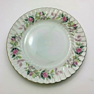 Creative Fine China 2345 Regency Rose 1960s Antique Luncheon Plate