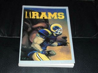 1993 Los Angeles Rams Nfl Football Media Guide Program Nr