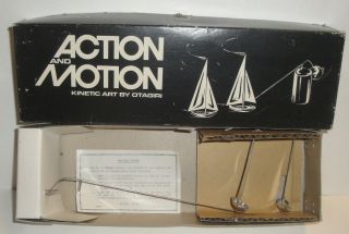 Action & Motion Kinetic Art By Otagiri Japan 1977 Sailboat 15/1 Vintage Boat Box