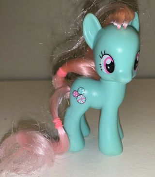 Vintage My Little Pony G4 3 " Brushable Minty Midnight In Canterlot Christmas Fim