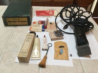 Vintage Oster Animal Electric Clippers Model A2 Small.  Made In U.  S.  A