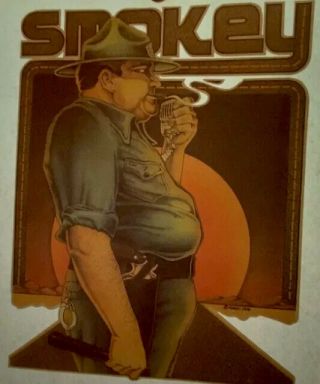 Vintage Iron On Tshirt Transfer 70s Police Meme " Smokey " Cb Radio