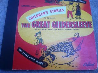 Stories For Children 78 Rpm Set Told By The Great Gildersleeve Capitol 4 Record