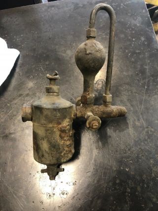 Antique Brass Swift Lubricator Oiler Hit Miss Steam Engine