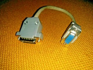 Sharp X68000 Vga Cable Converter Adapter Rgb Use Any Vga Monitor 31khz Video