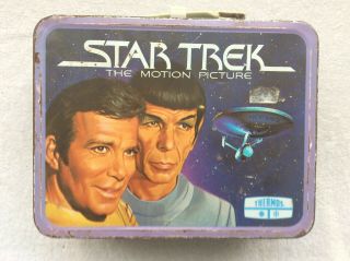 Vintage Star Trek The Motion Picture Tmp Metal Lunch Box Thermos 1979