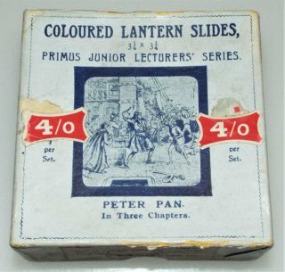 Peter Pan - Chapter 3 - Boxed Set Of 8 Antique Magic Lantern Slides - Primus