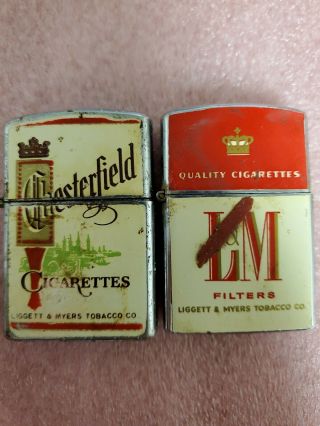 Chesterfield And L & M Continental Cigarette Lighter - Vintage