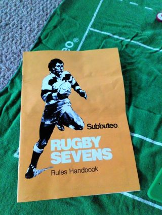 Vintage Subbuteo (boxed set) Rugby Sevens 7 ' s game V. 3